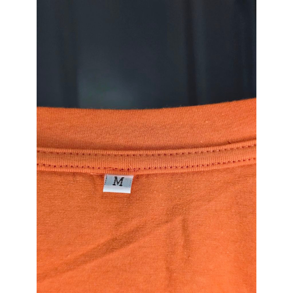 Women's Unbranded Orange Short Sleeve Tee M - Picture 3 of 5